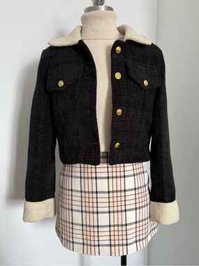 ARITZIA Plaid Classic A-Line Skirt